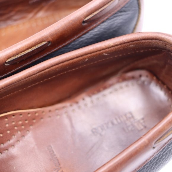 Allen Edmonds Nashua Brown & Black Tassel Loafers Mens 10.5 - Picture 9 of 15